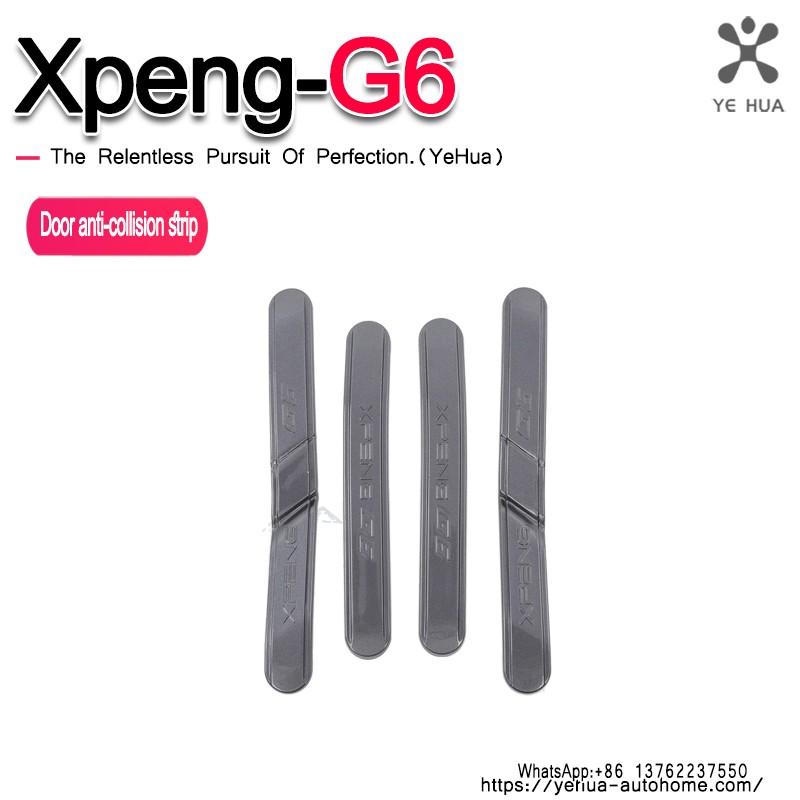 For Xpeng G6 2022-25 ABS Car Front And Rear Door Anti Collision Strips Door Scratch Protectors Automobiles Accessories