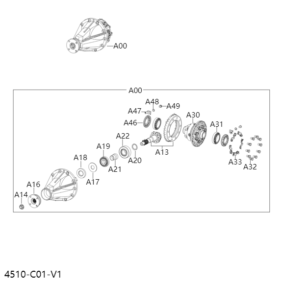Reducer (rear wheel drive)4510