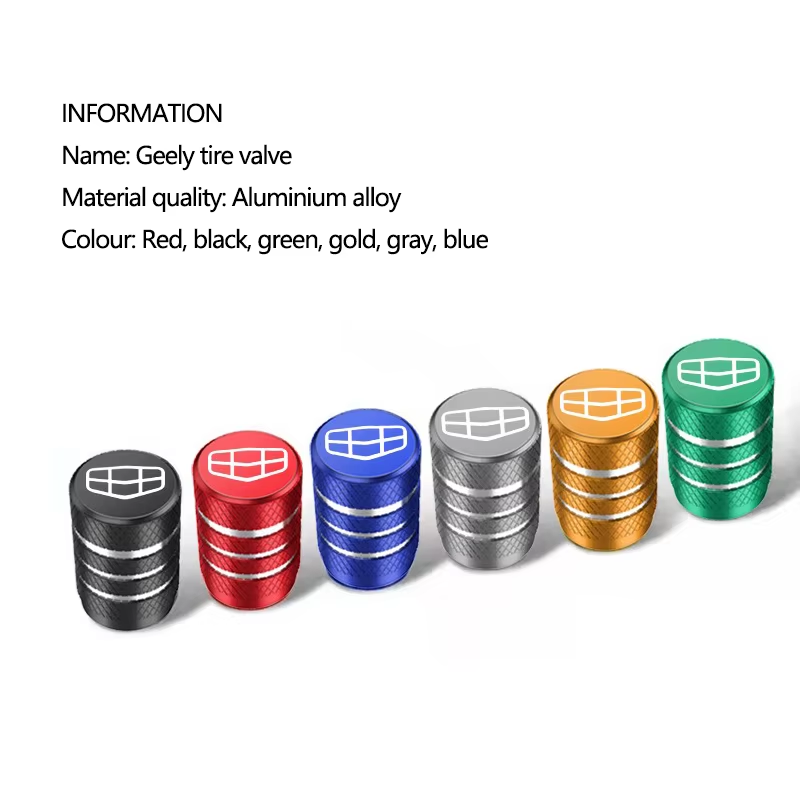 For GEELY Monjaro Manjaro Xingyue L KX11 Binyue C00L Coolray   Boyue L Atlas Alloy Valve Cap Modified With Metal Protect