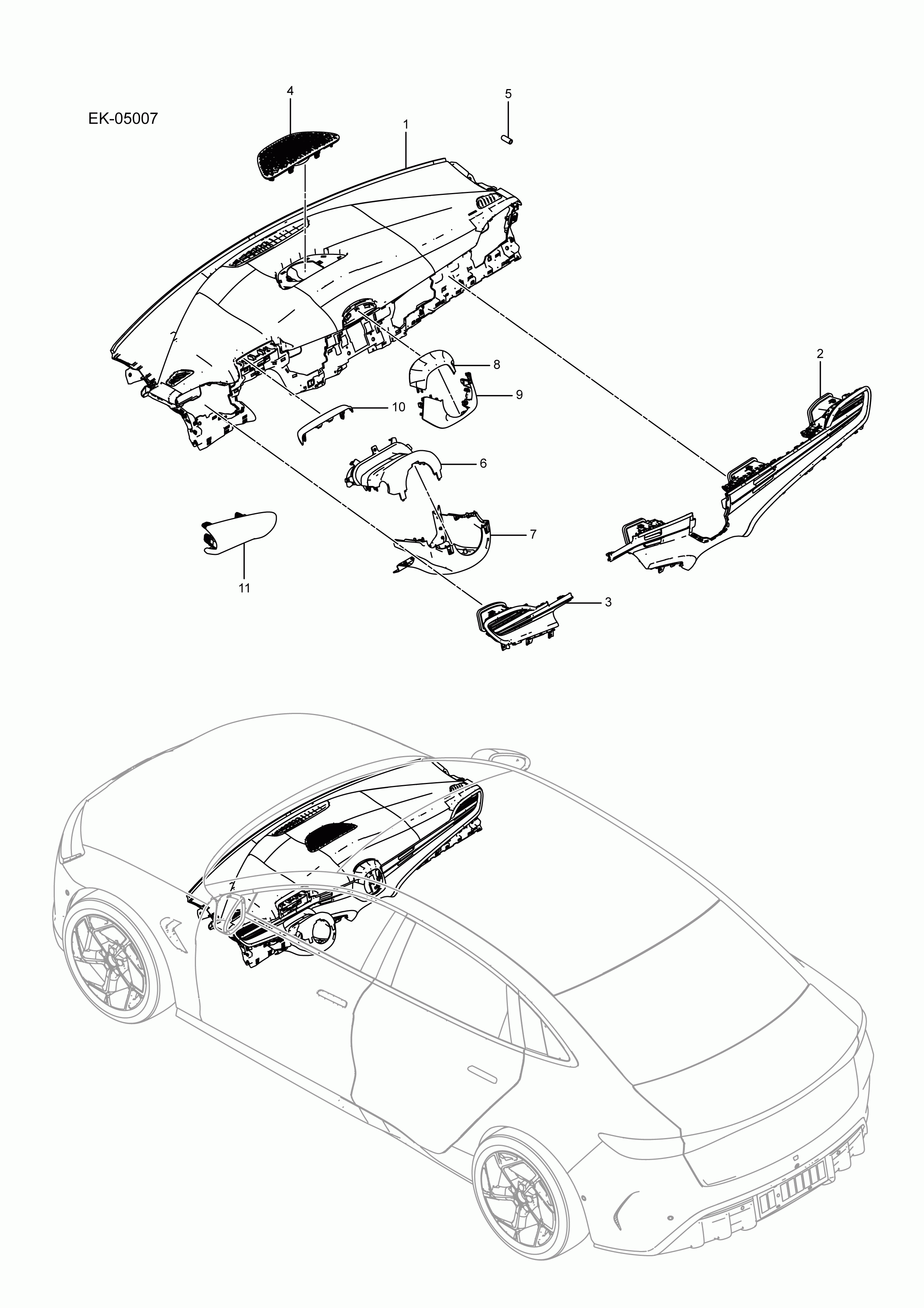 EK-05007 dashboard body