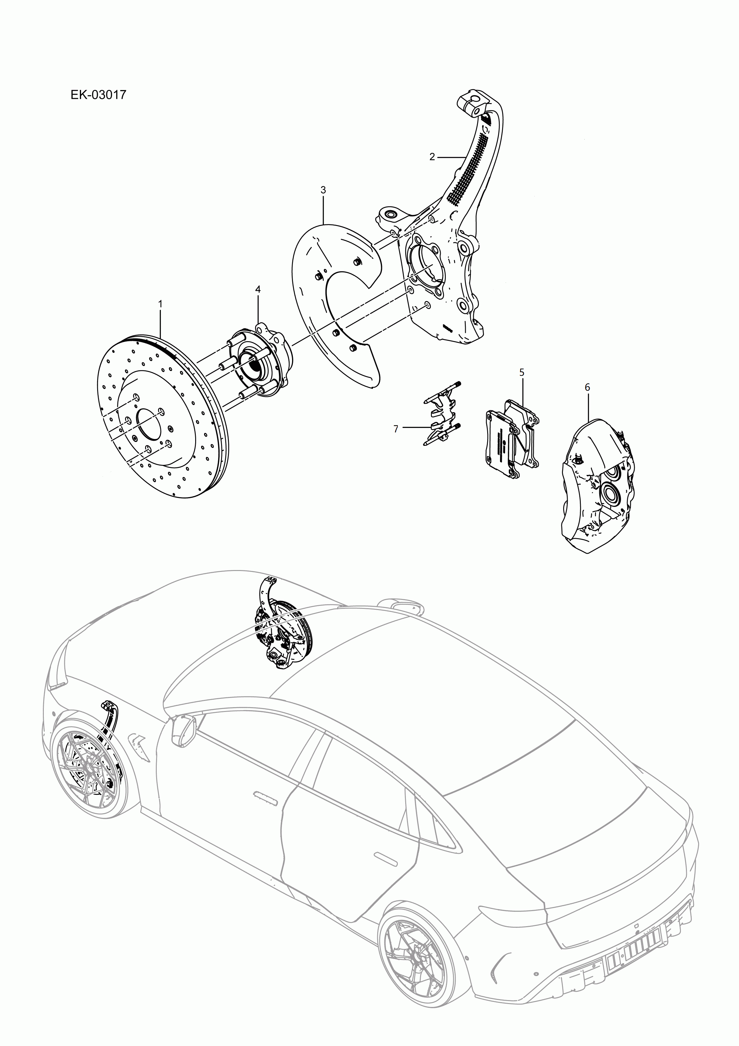 EK-03017 Front Brake