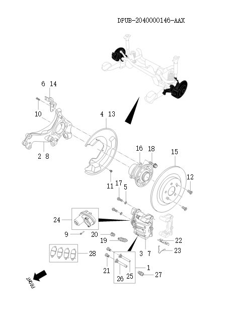 rear brake assembly    44