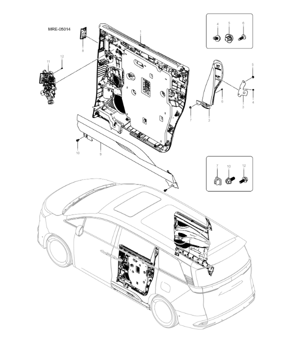 MREH-05014 Rear Door Interior