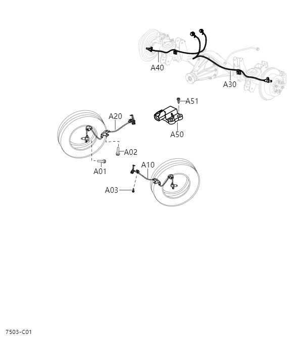 Sensor ABS brake7503