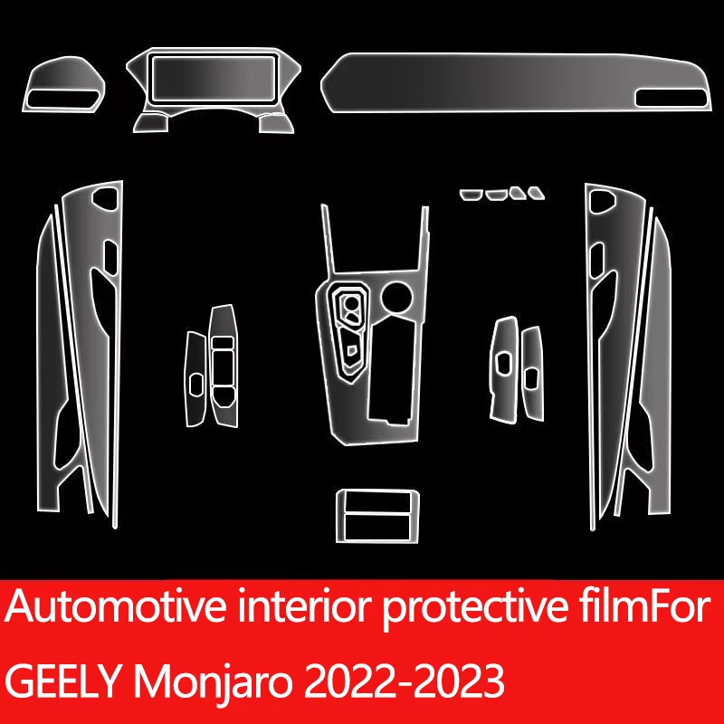 For Geely Monjaro Xingyue L 2022 2023 TPU Car Interior GPS Navigation Dashboard Screen Anti-scratch Film Gear Protective Sticker