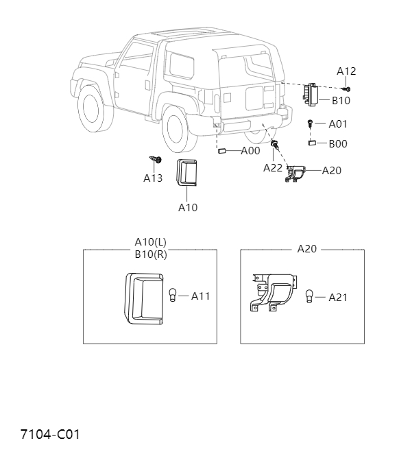 Rear combination lamp7104