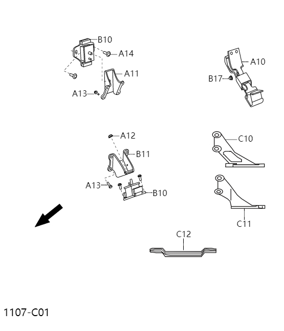 mounting bracket1107