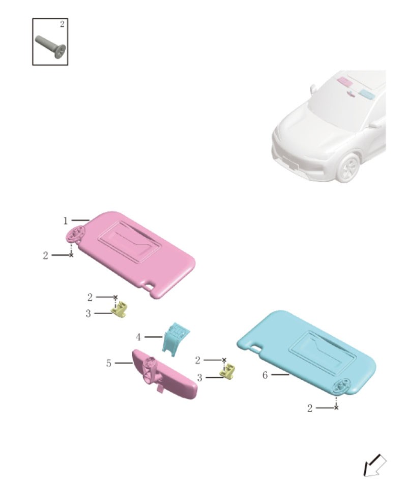 Endoscope and sun visor6015