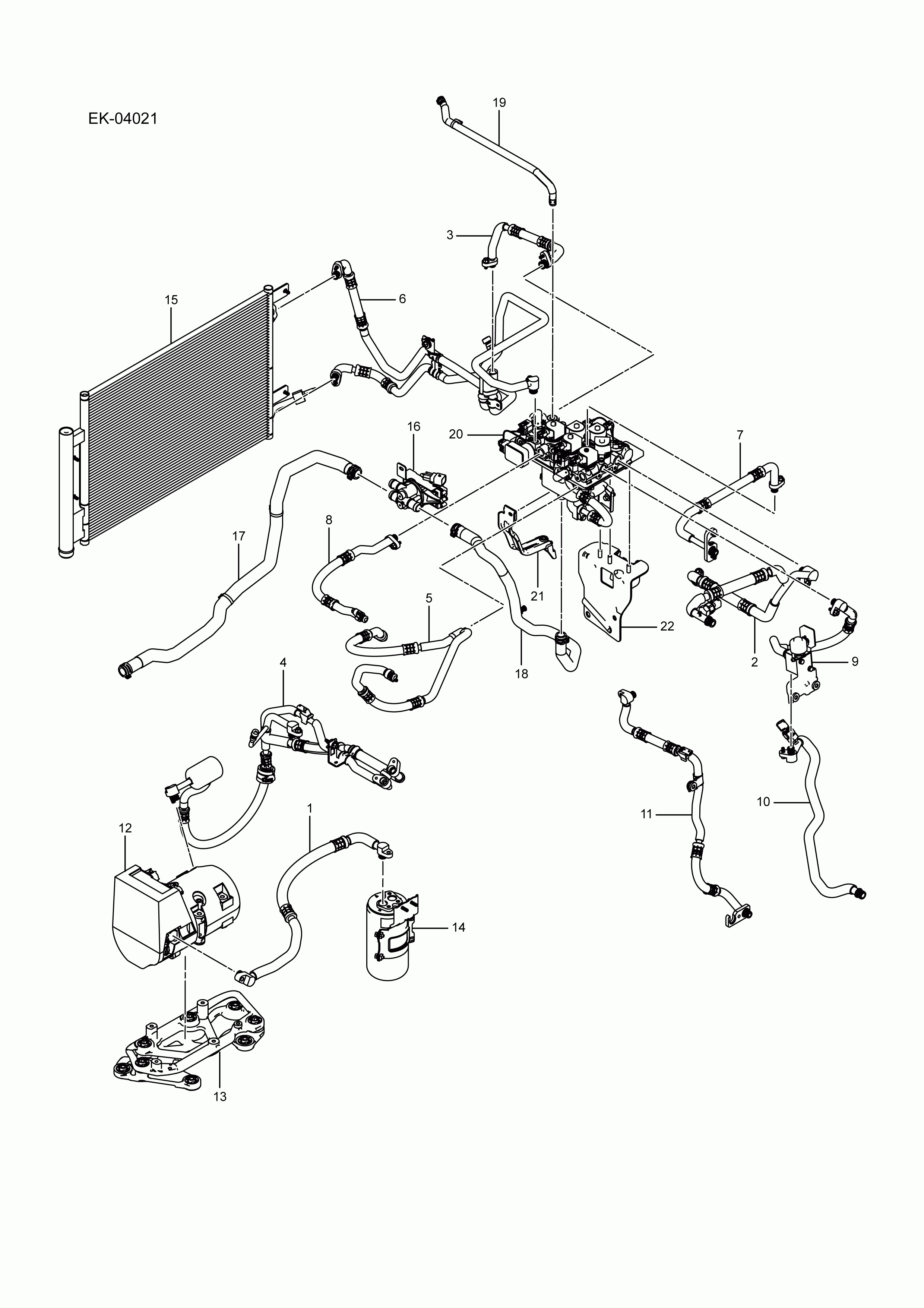 EK-04021 air conditioning pipeline