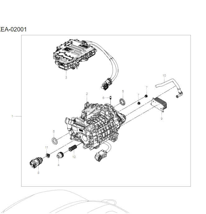 UKEA-02001 front wheel drive electric assembly