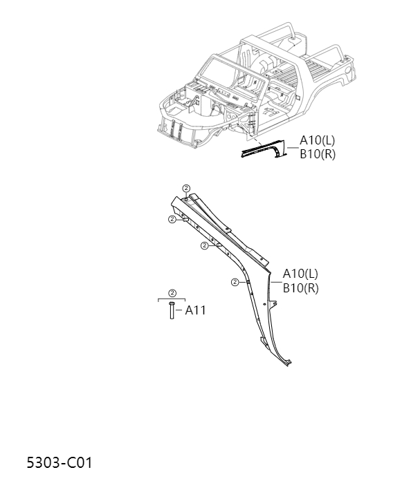 Front fender and mudguard5303