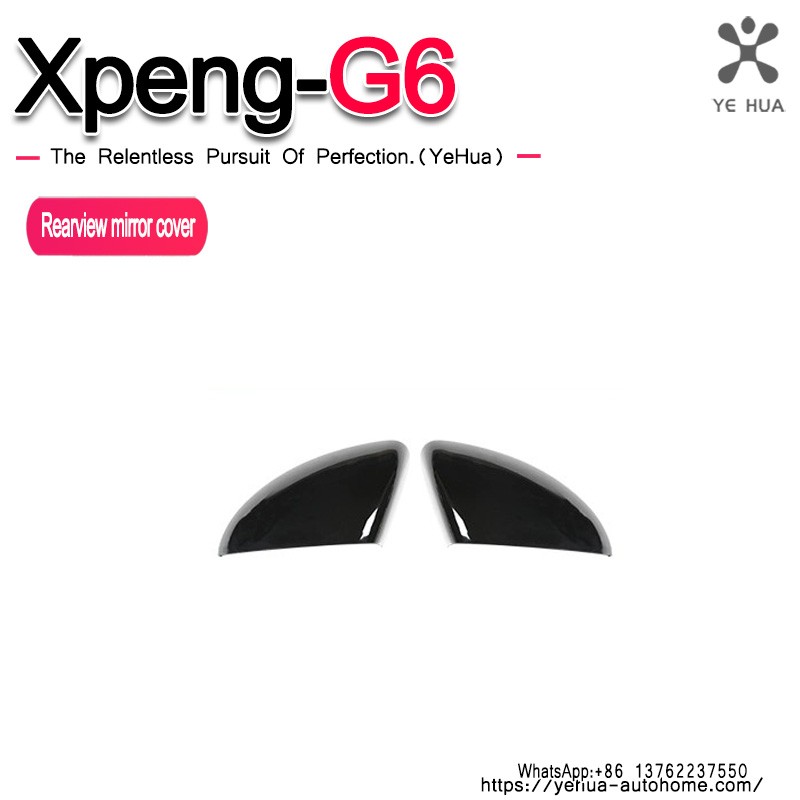 For Xpeng G6 2023 2024 2025  Carbon Fiber Rearview Mirror Protective Cover Side Door Wing Mirror Cap Modification