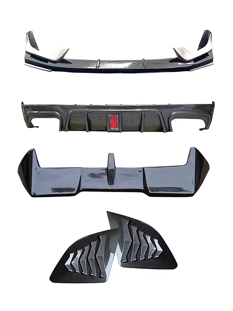 For GEELY Monjaro Manjaro Xingyue L KX11 2021-2024 With Front and Rear Lip Blinds and Carbon Fiber Tail Wings