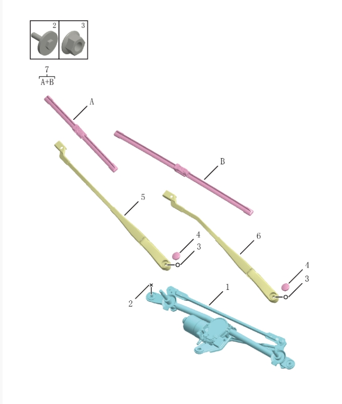 Front wiper mechanism6020