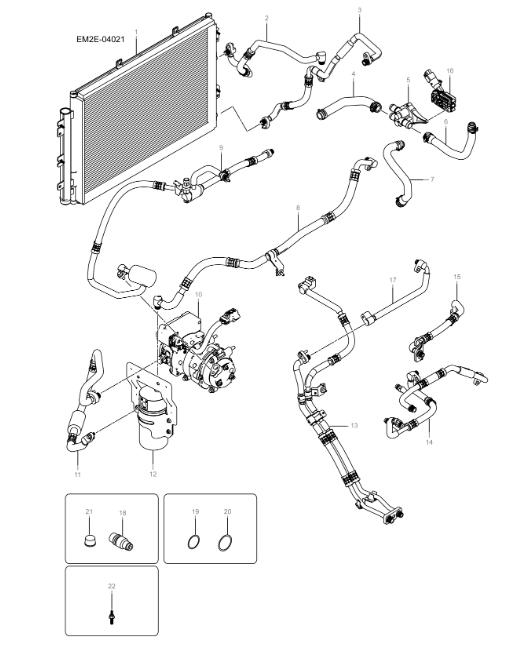 EM2E-04021 air conditioning pipeline