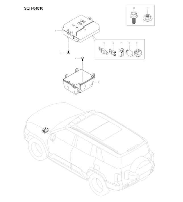 SQH-04010 distribution box