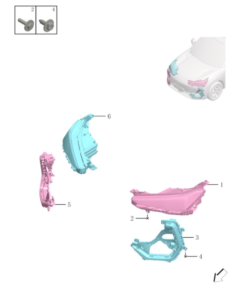 front combination lamp7051