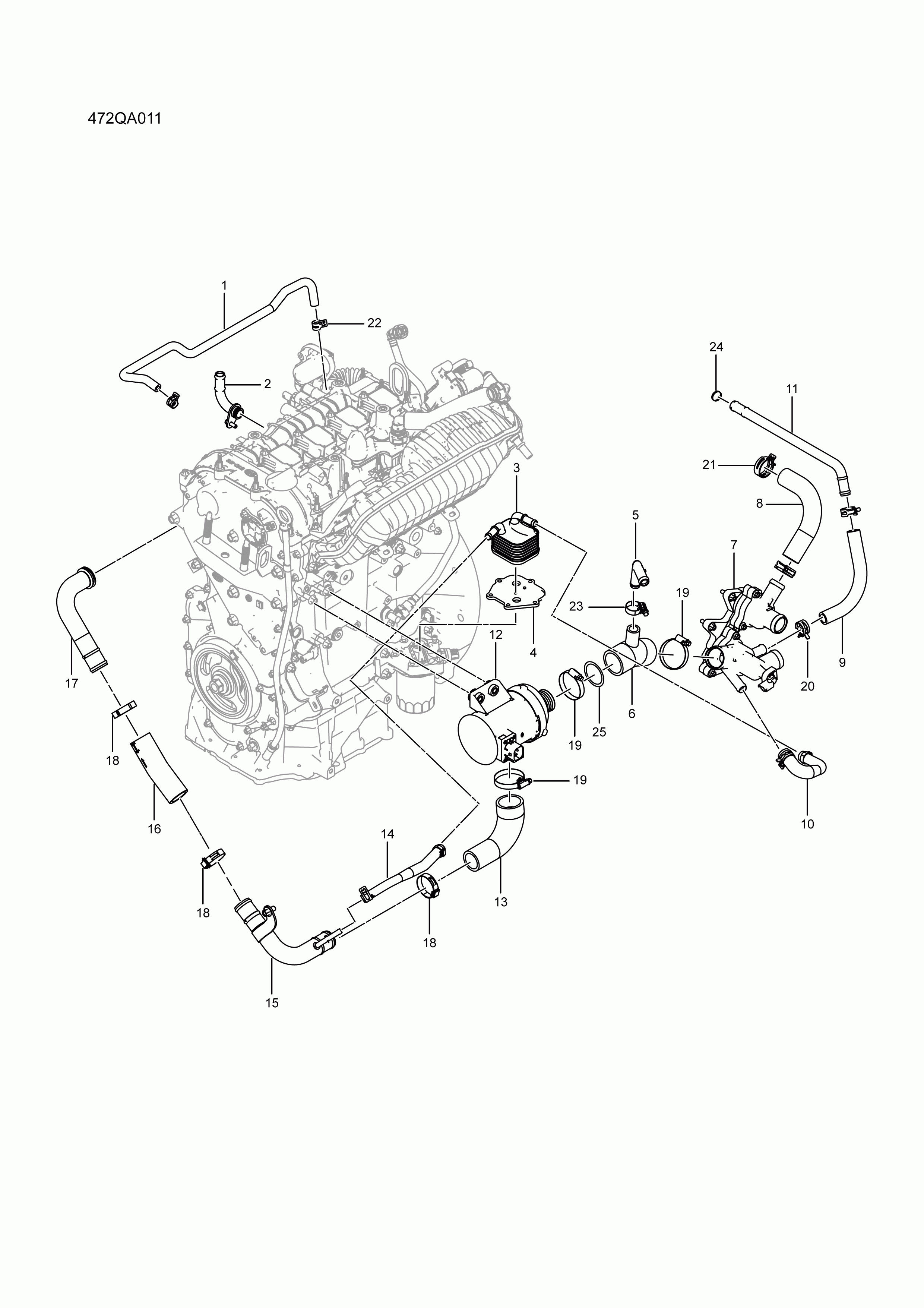 472QA011 Engine Cooling System
