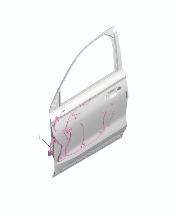 Front door wiring harness7028