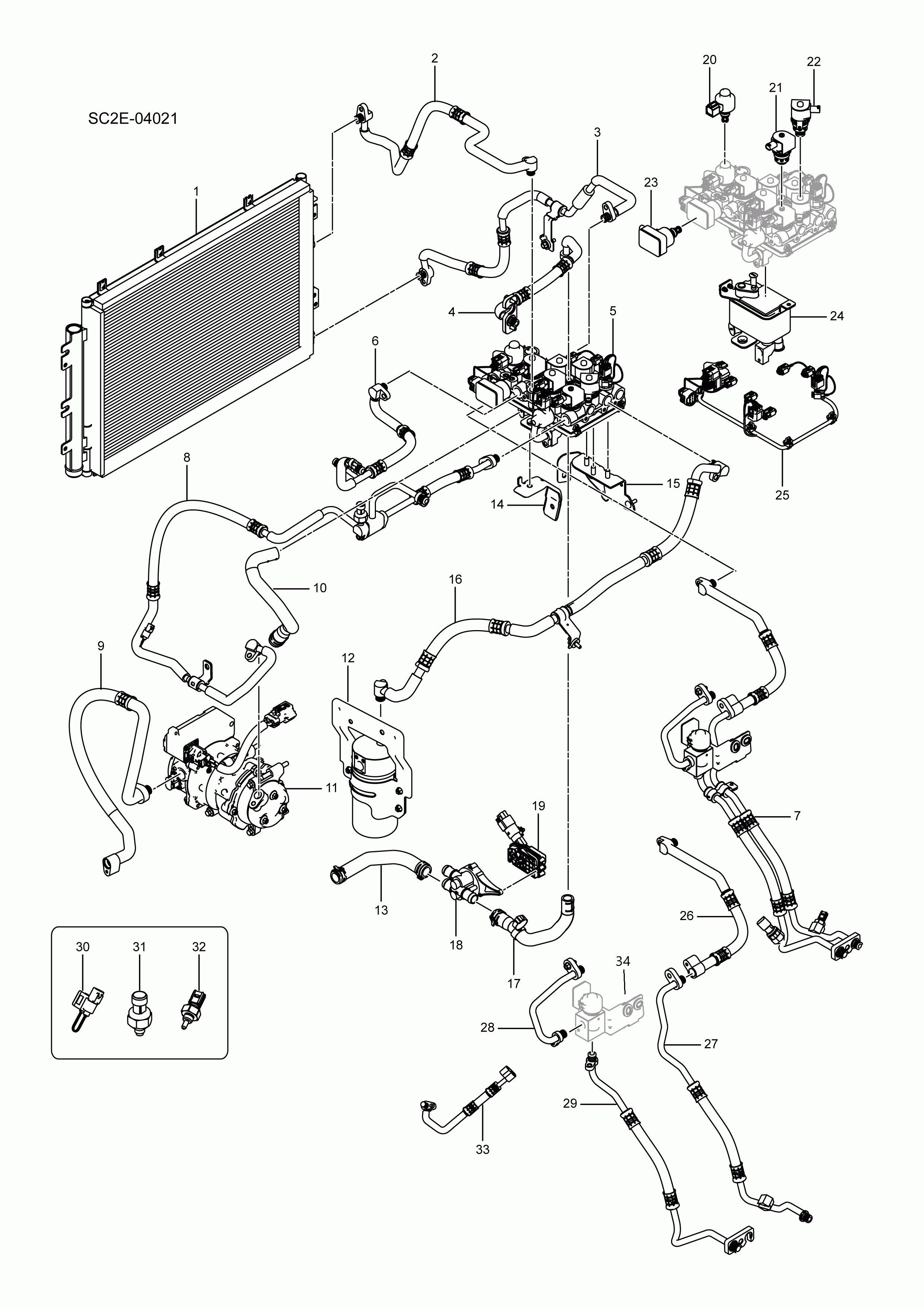 SC2E-04021 air conditioning pipeline