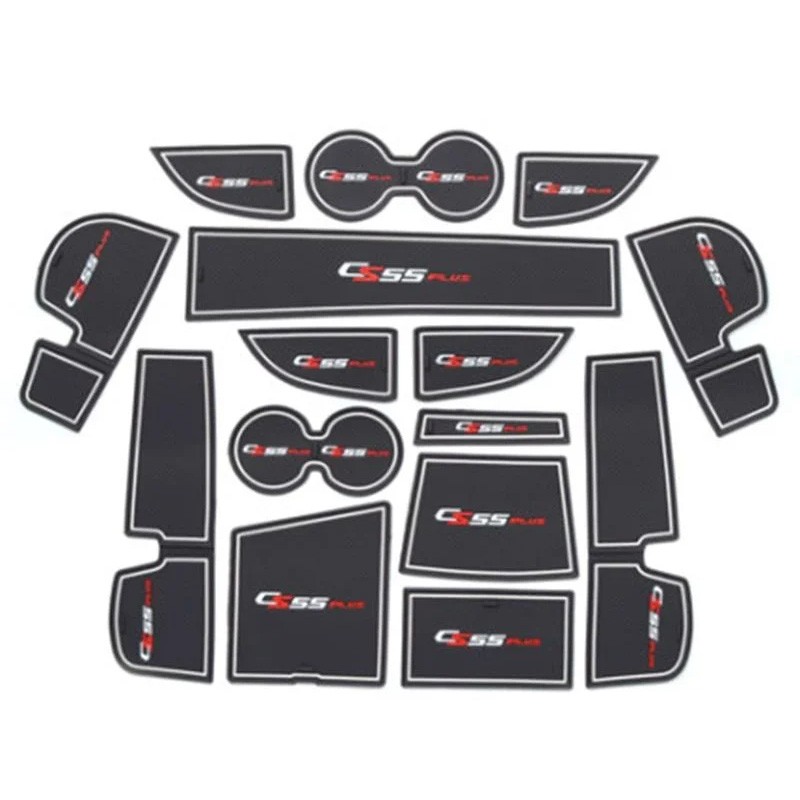 Changan Cs55 Plus 2022-2023 PVC Gate Groove Pad Scratch Resistant Waterproof Cup Center Console Pad Car Protective Pad