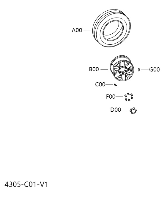 Wheels and wheel decorative covers4305