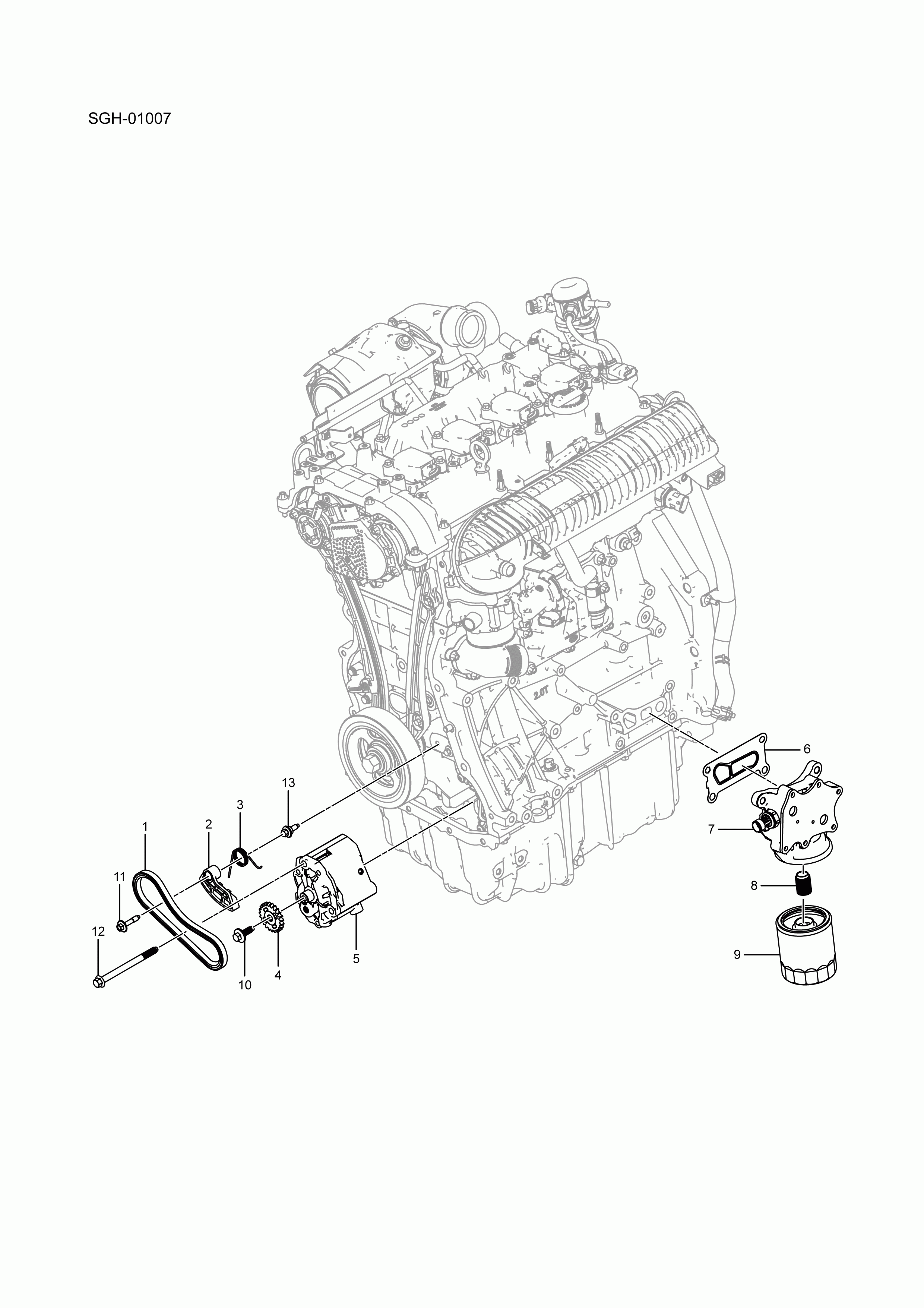 SQH-01007 Oil Pump and Oil Filter