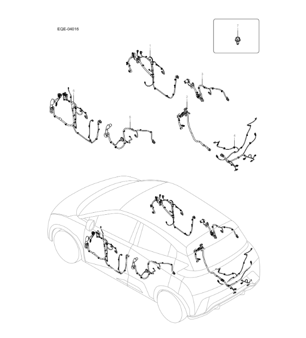 EQE-04016 door harness