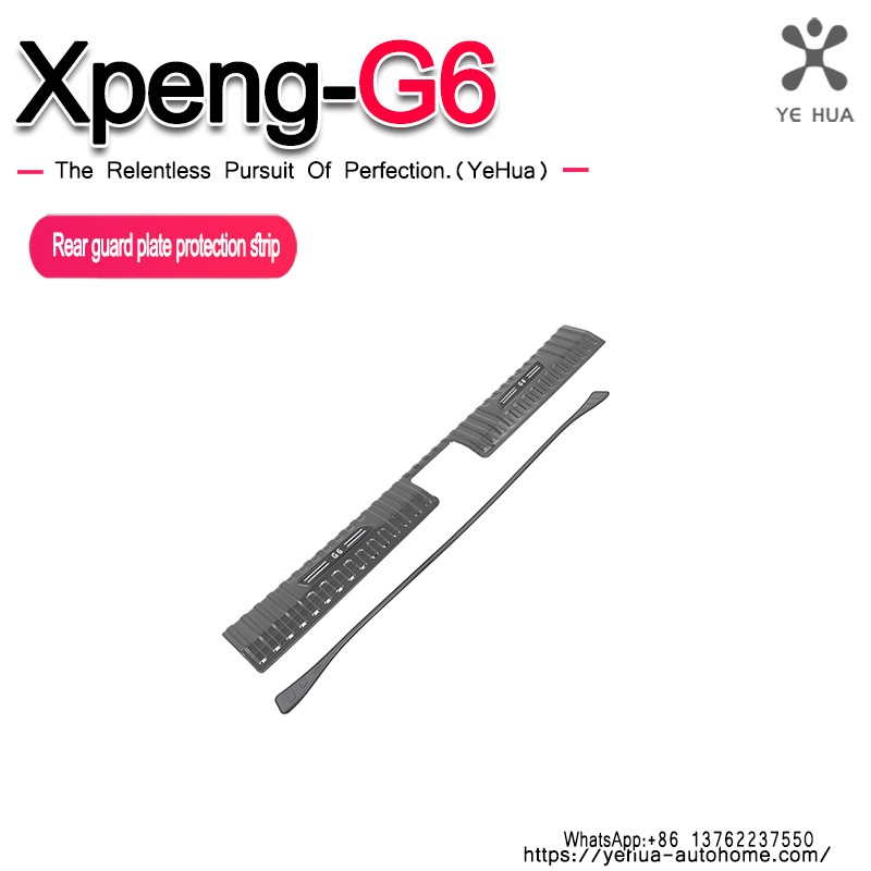 For Xpeng G6 2023-25 Car Rear Trunk Sill Protector Stainless Steel Anti-Scratch Rear Bumper Interior Scuff Plate Guards Trim