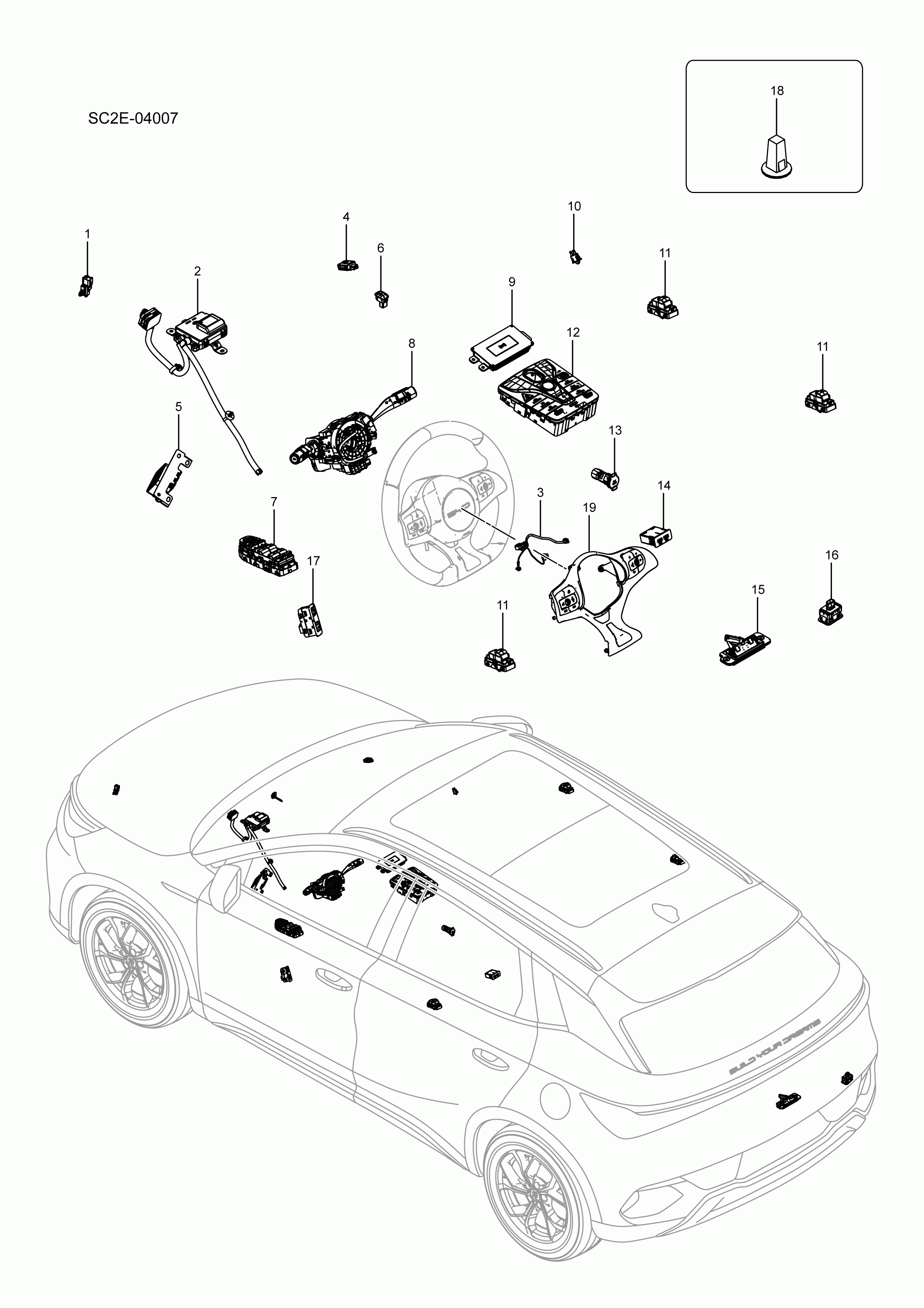 SC2E-04007 Vehicle electrical accessories