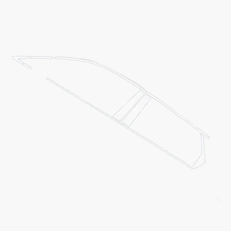 Changan's First Generation Cs55 Plus Window Trim Modification Car Accessories Stainless Steel Door and Window Installation