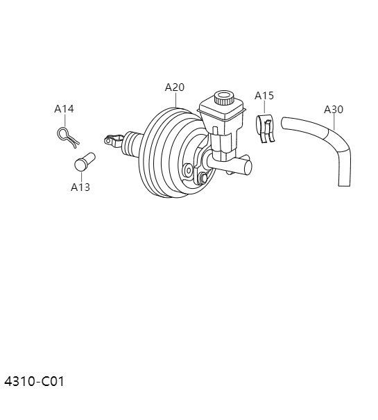 brake master cylinder4310