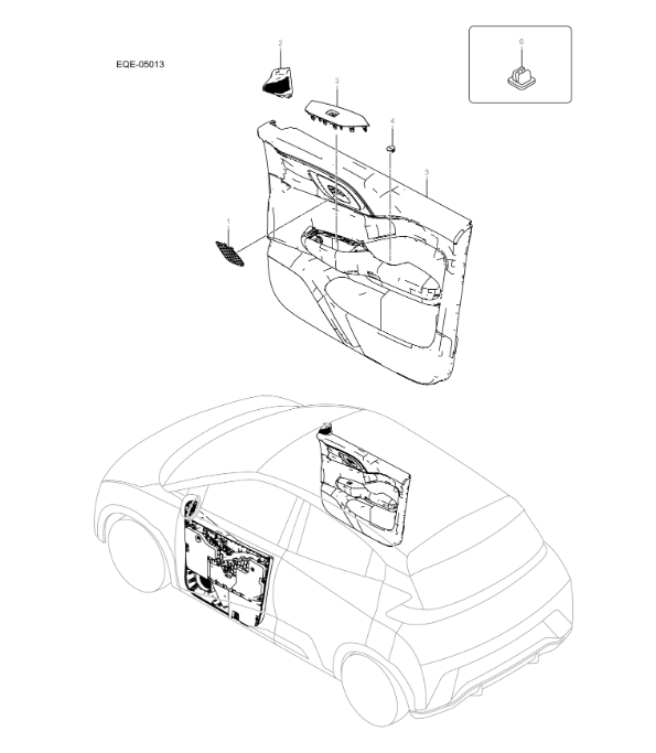 EQE-05013 Front Door Interior
