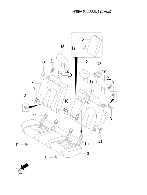 Second row seats  72