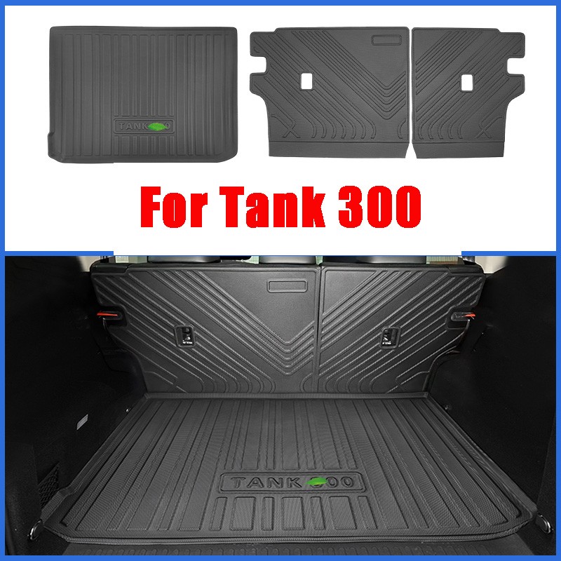 For Great Wall GWM Tank 300 TANK 300 Car Accessories Cargo Liner Specialized TPE Trunk Floor Mat Waterproof Durable Carpet
