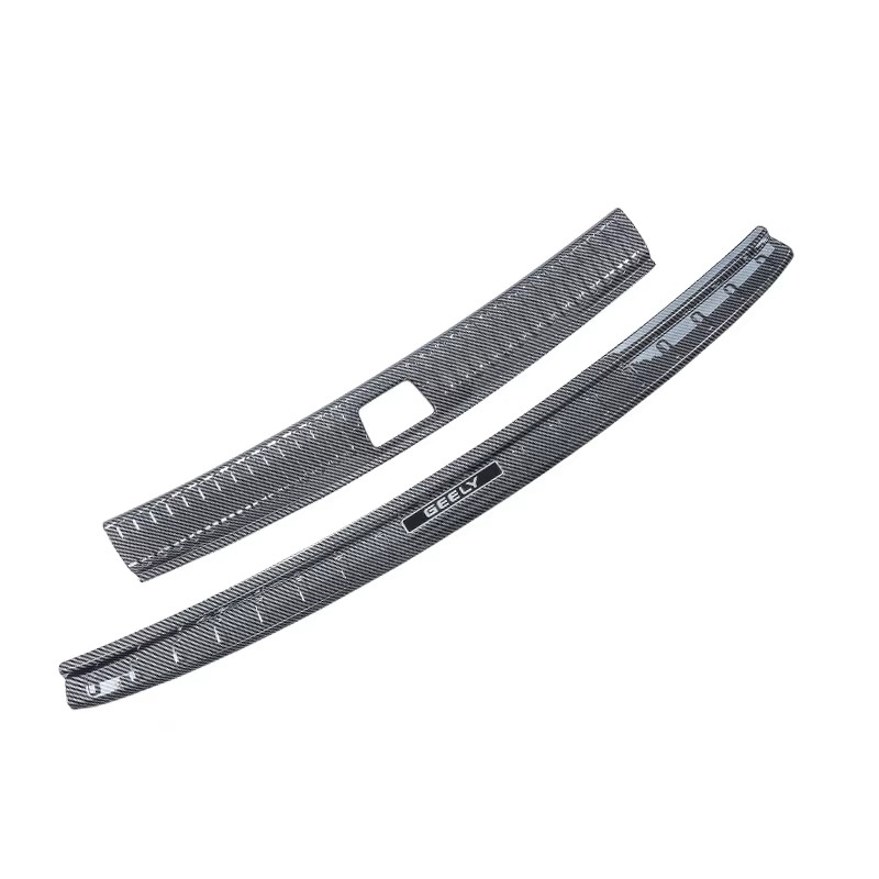 For GEELY Monjaro Manjaro Xingyue L KX11 2022 2023 Rear Guard Carbon Fiber Pattern Rear Trunk Anti-collision Strip Accessories