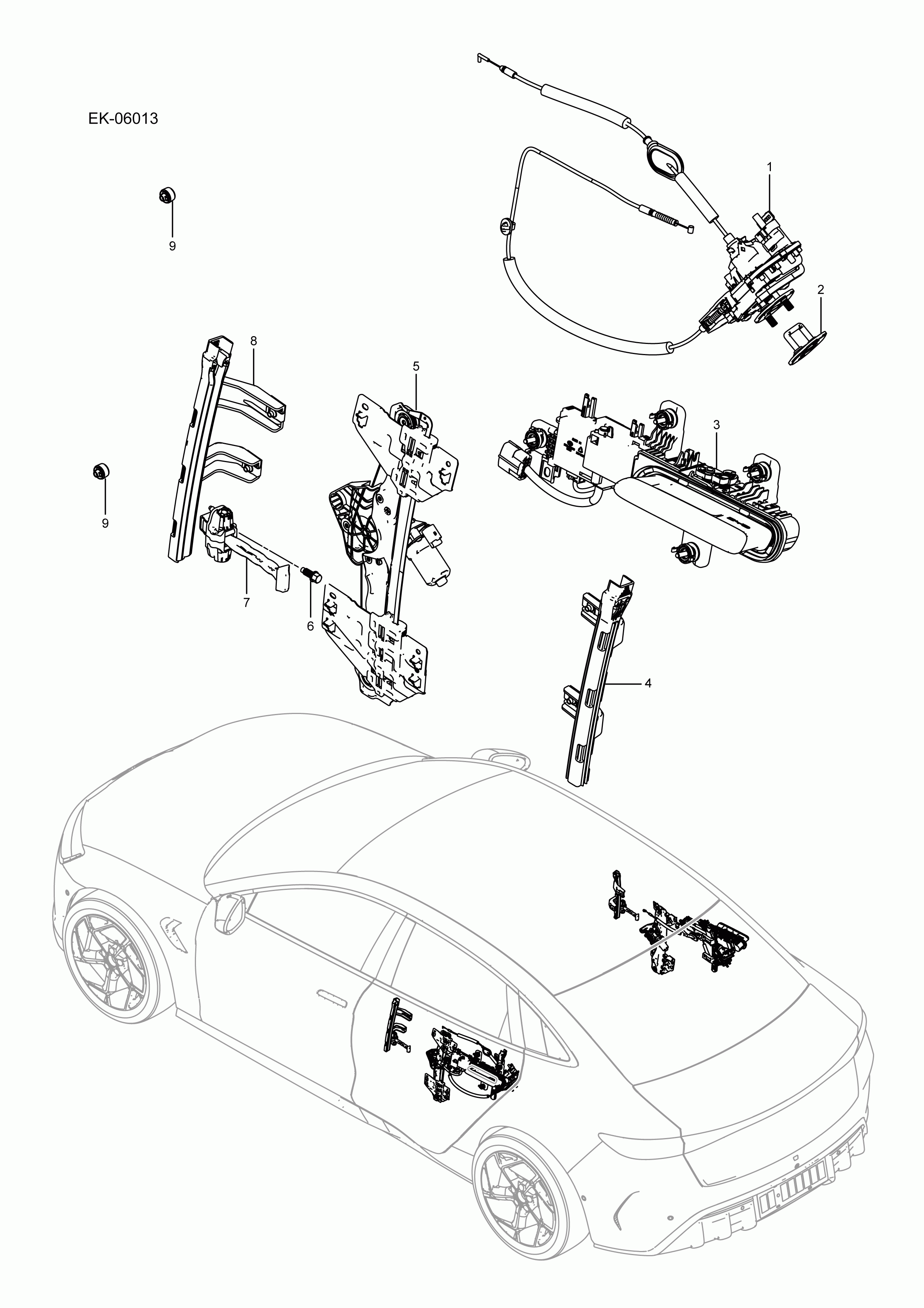 EK-06013 Rear Door Accessories