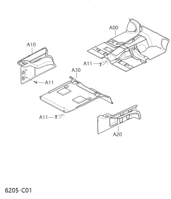 Floor lining and carpet6205