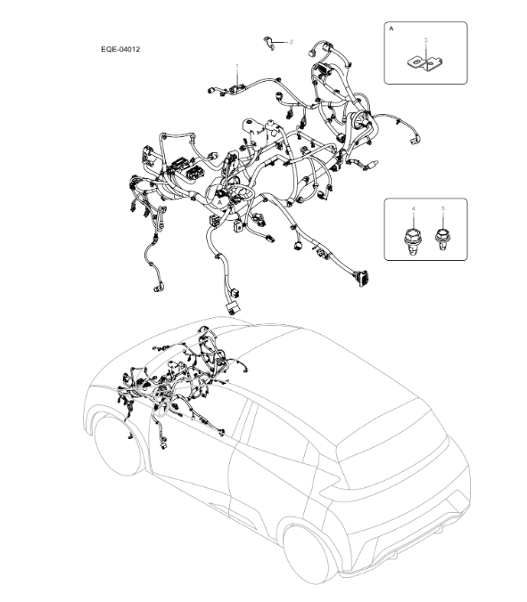 EQE-04012 front cabin wiring harness