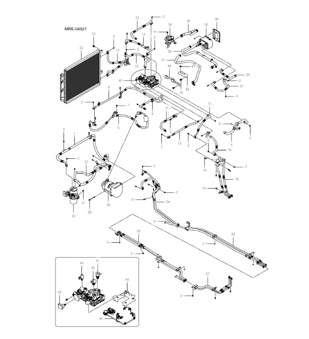 MREH-04021 air conditioning pipeline