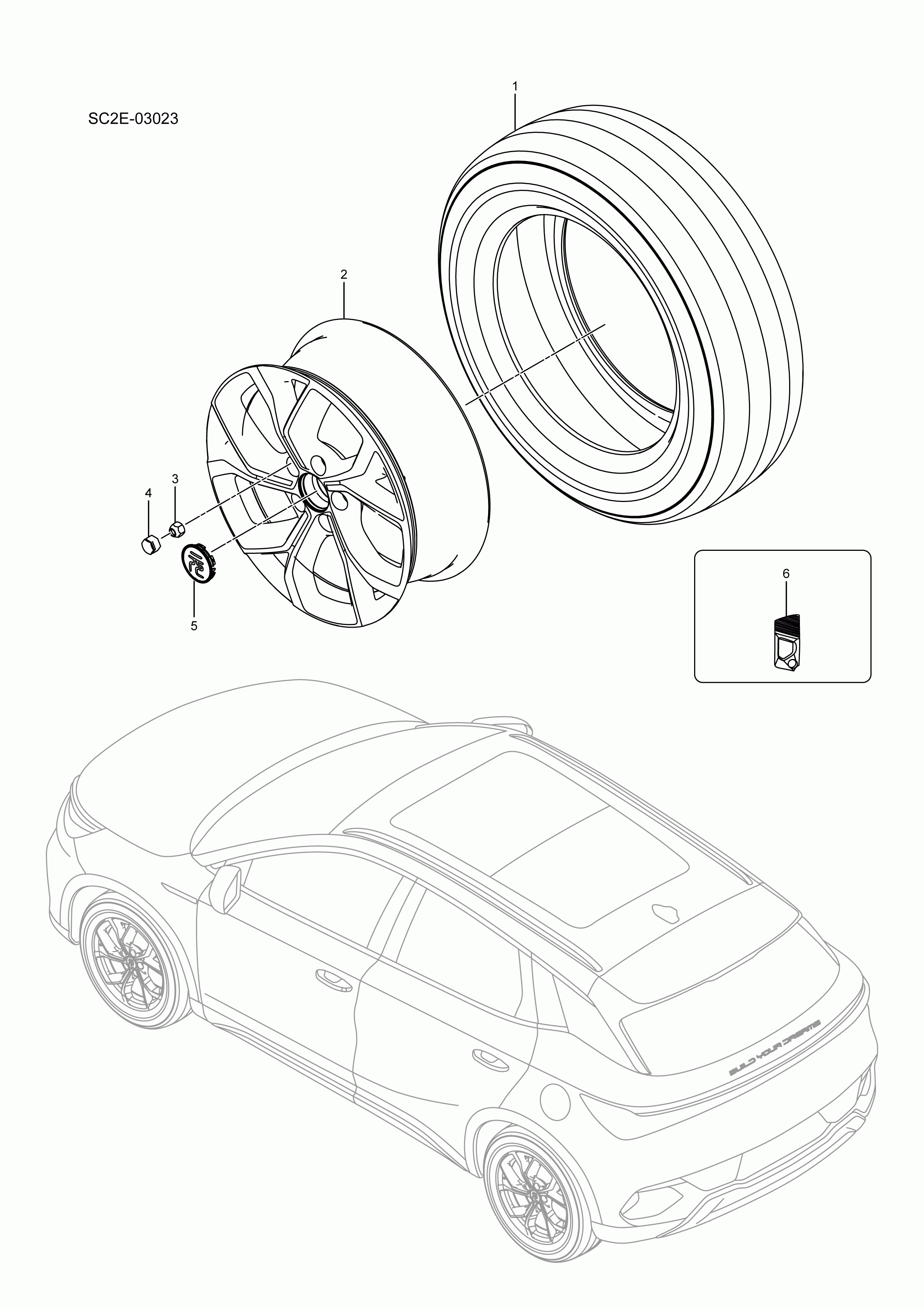 SC2E-03023 Wheel System