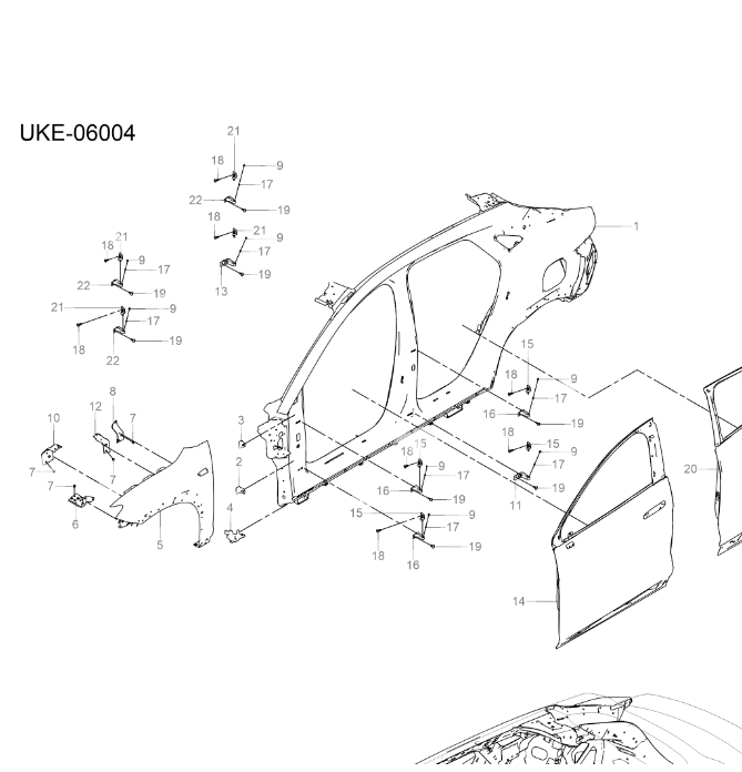 UKEA-06004 Side Panel and Door