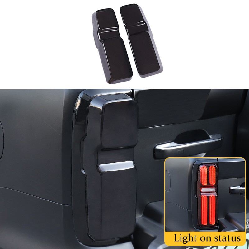 For Great Wall Tank 500 Car Tail Lamp Protective Cover Blackened Rear Lamp Decoration Lamp Modification Protective Accessories