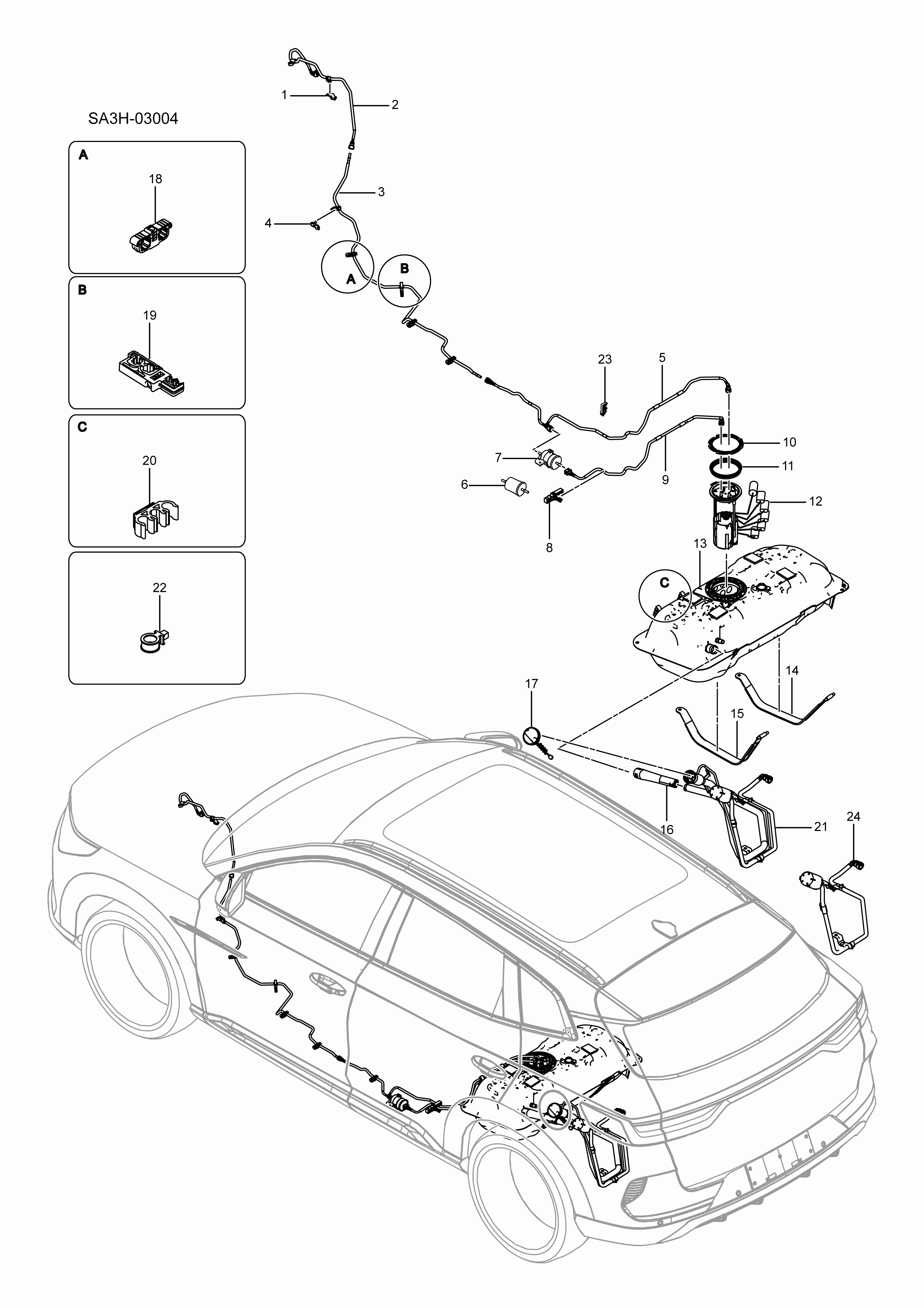 SA3HJ-03004 oil supply system