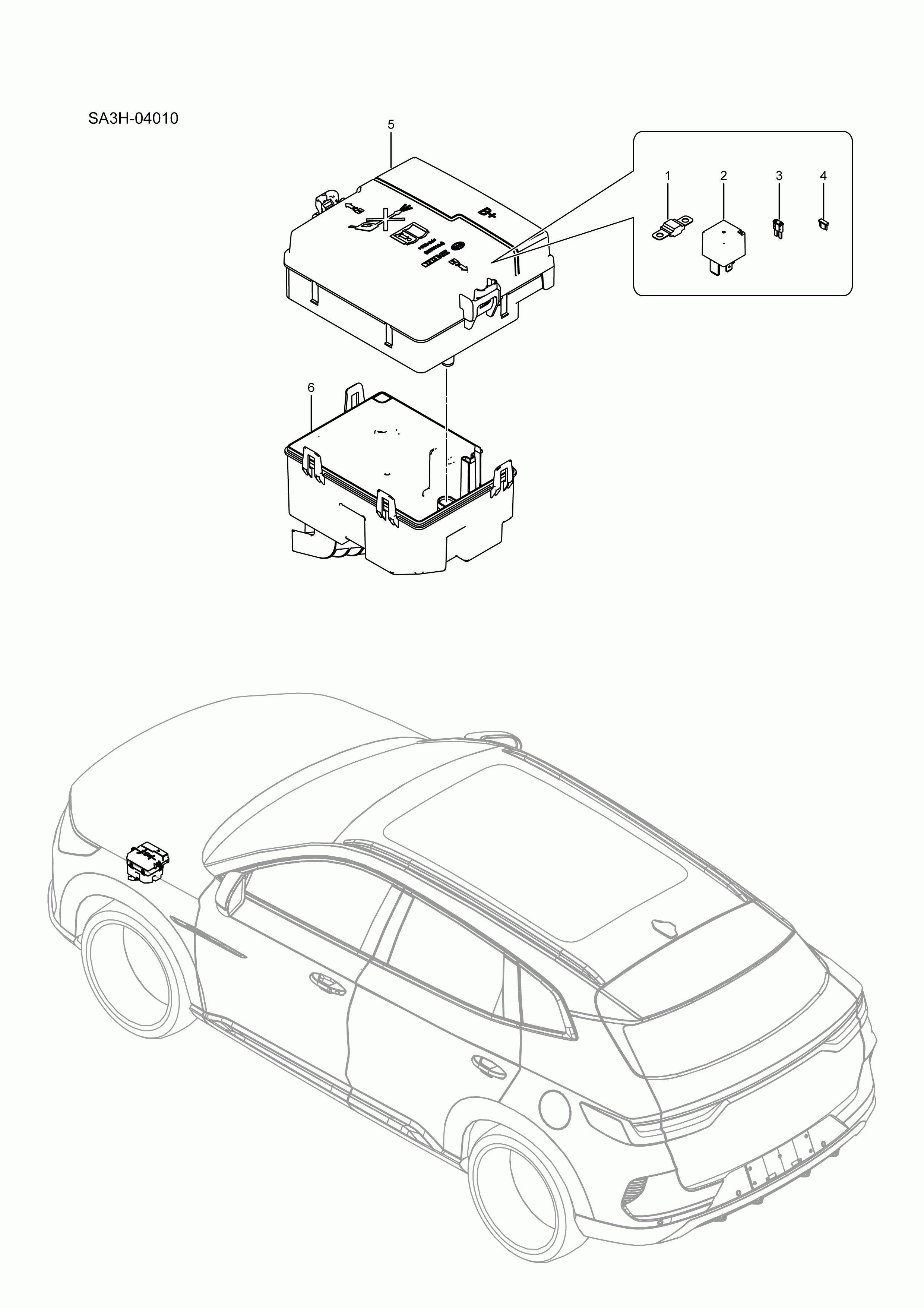 SA3HJ-04010 distribution box