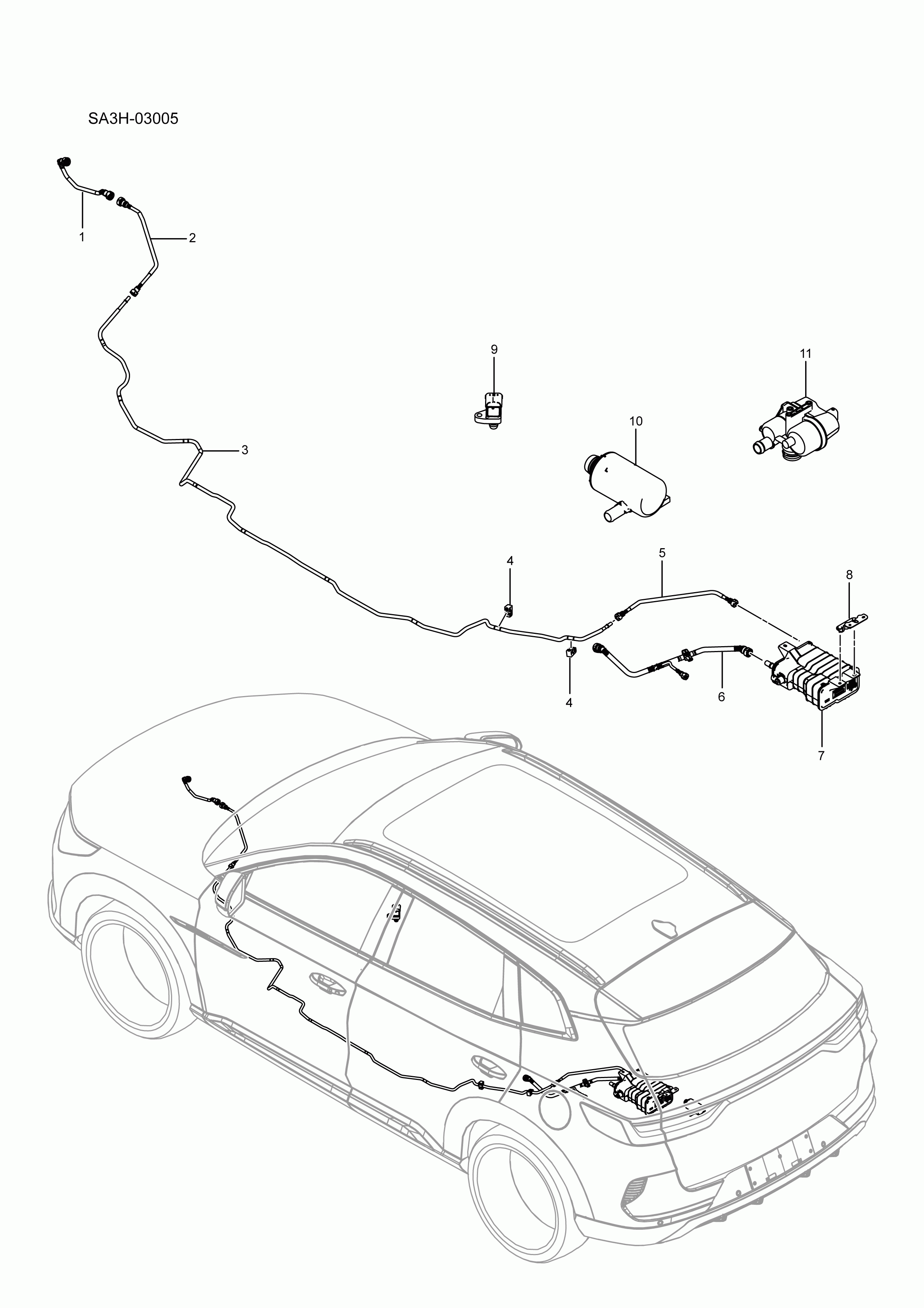 SA3HJ-03005 Fuel Evaporation Control System