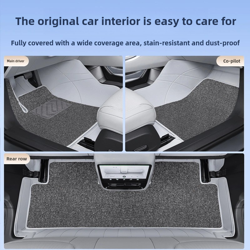 For Xpeng P7+ 2022-25 Entirely Surrounded Leather Floor Mats All Weather  Waterproof Anti-Slip Foot Pads Accessories