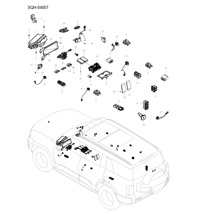 SQH-04007 Vehicle electrical accessories