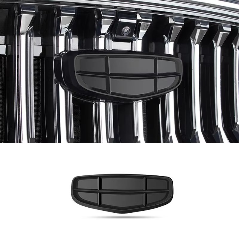 For GEELY Monjaro Manjaro Xingyue L KX11 Front Emblem Black Samurai Mesh Decoration Modification Car Logo Accessories Ornament