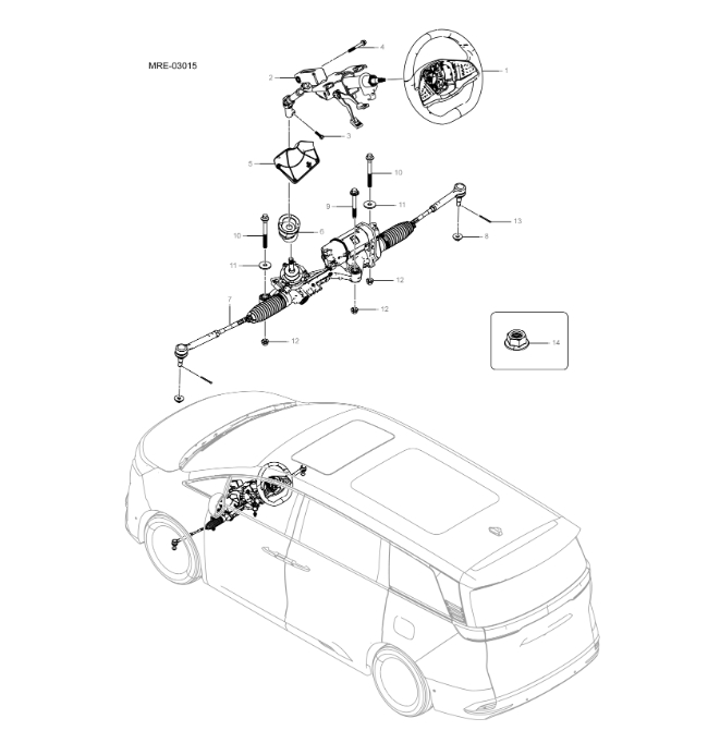 MREH-03015 Steering System